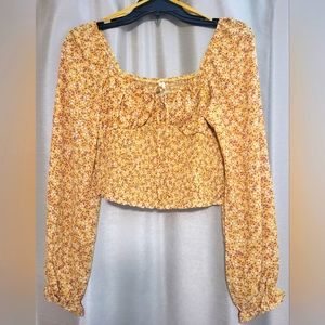 Kingston Gray Smocked blouse